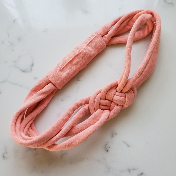 Set of 3 Womens Sailor Knot Headband in Green Pink Blue pastels, Adult Upcycled - Picture 4 of 8